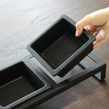 Yamazaki Tower Dual Pet Bowl on Stand